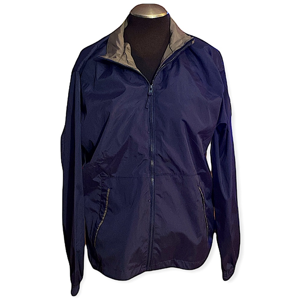 NWOT River’s End men’s navy blue and gray windbreaker jacket